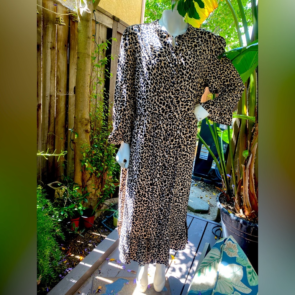 ASOS cheetah animal print maxi dress
